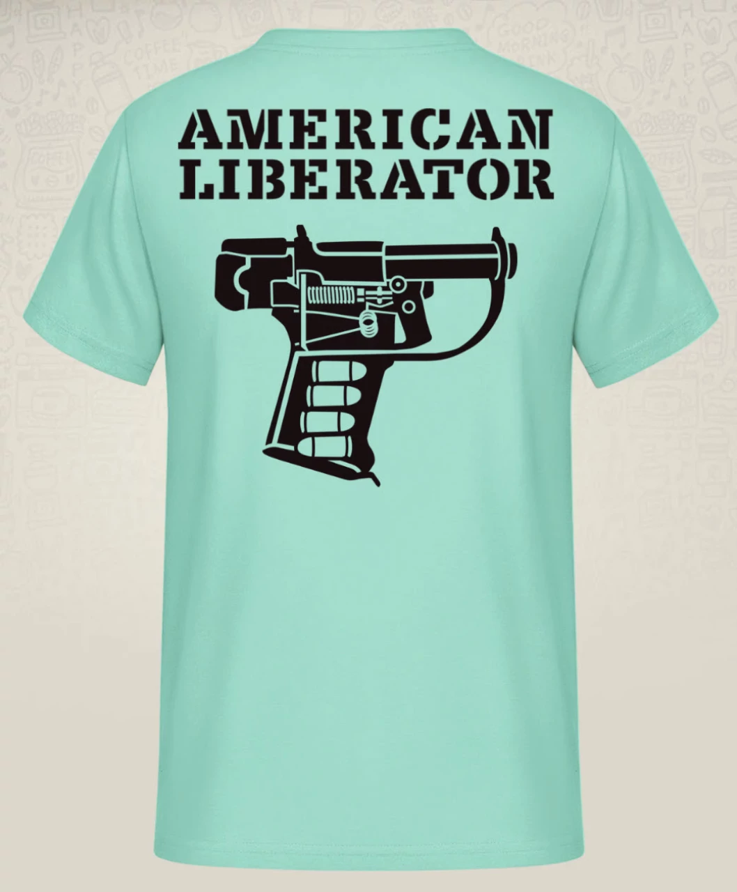 T-shirt American Liberator - Ladies Mint