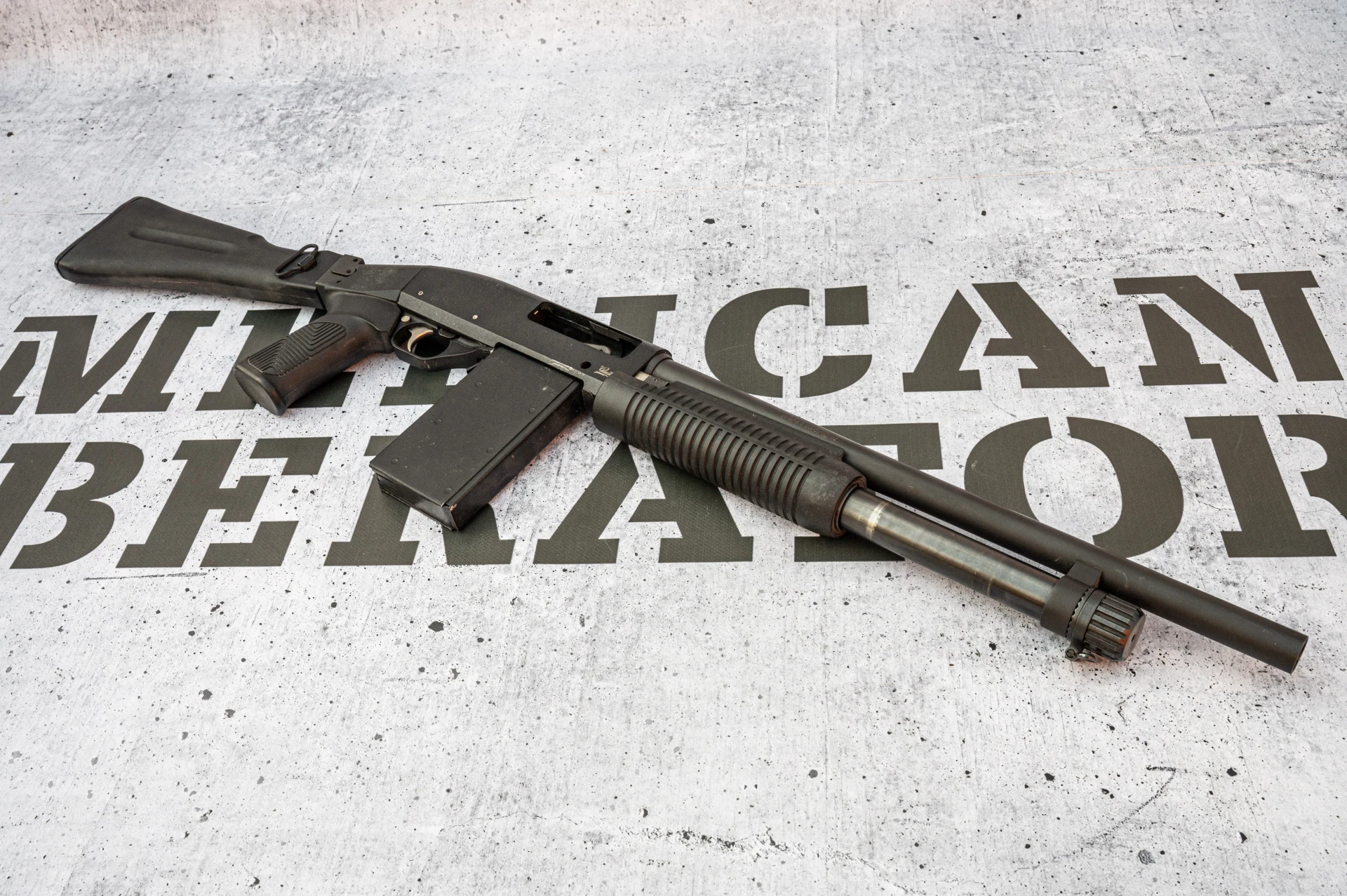 Baikal MP-133K 12 Gauge pump-action shotgun