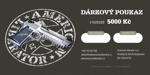 Experience Gift Voucher for Shooting Worth 5000 CZK