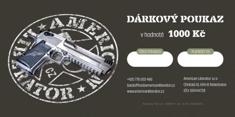 Experience Gift Voucher for Shooting Worth 1000 CZK