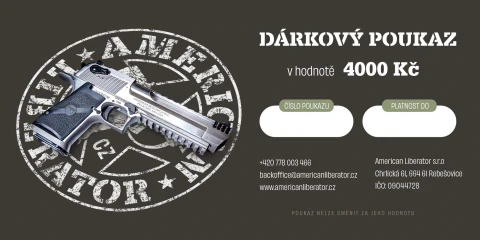 Experience Gift Voucher for Shooting Worth 4000 CZK